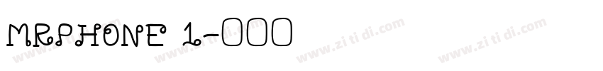 MRPHONE 1字体转换